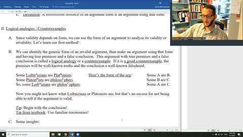 Lessons in Logic 12: The Counterexample Method