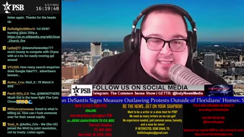 2022-05-17 15:00 EDT - The Common Sense Show: with Derek