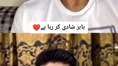 Shoaib Malik ask question from Babar Azam (Team captain) About marriage.TIKTOK&Snack trending