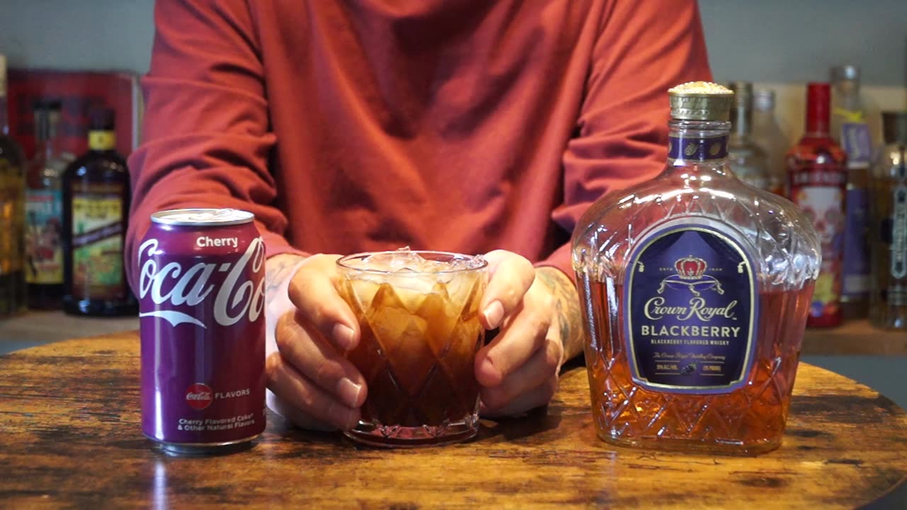 Blackberry Crown Royal & Cherry Coke