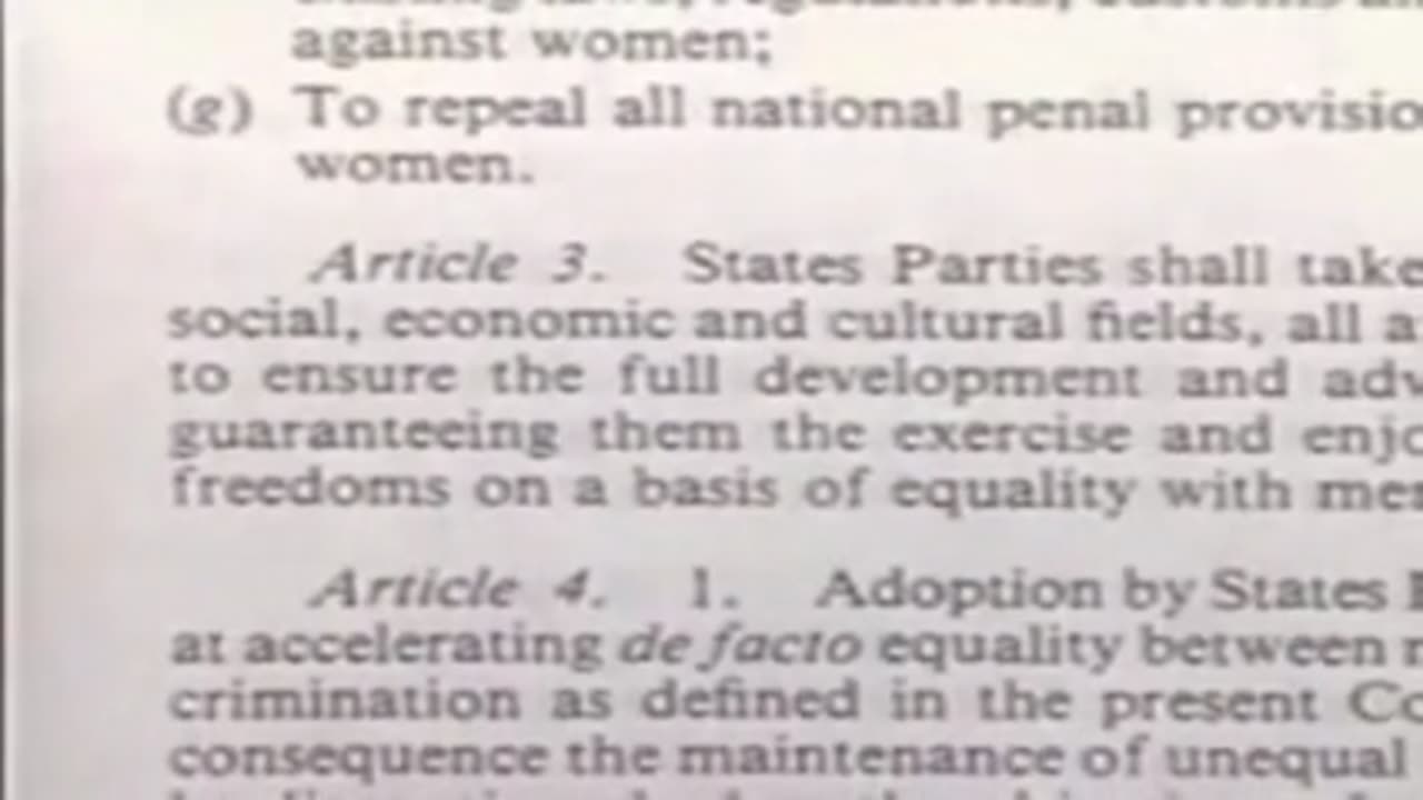 Feminism Imposed by the UN and National Government