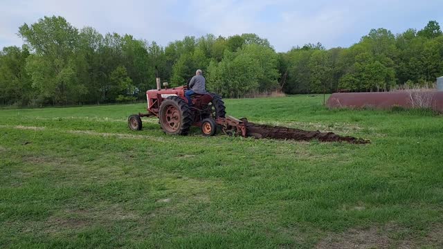 First plowing of the year