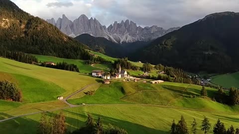 Beautiful grasslands during the harvest season