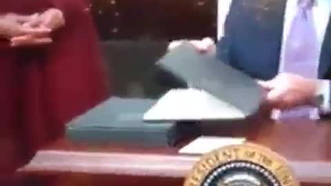 Biden Signing Blanks