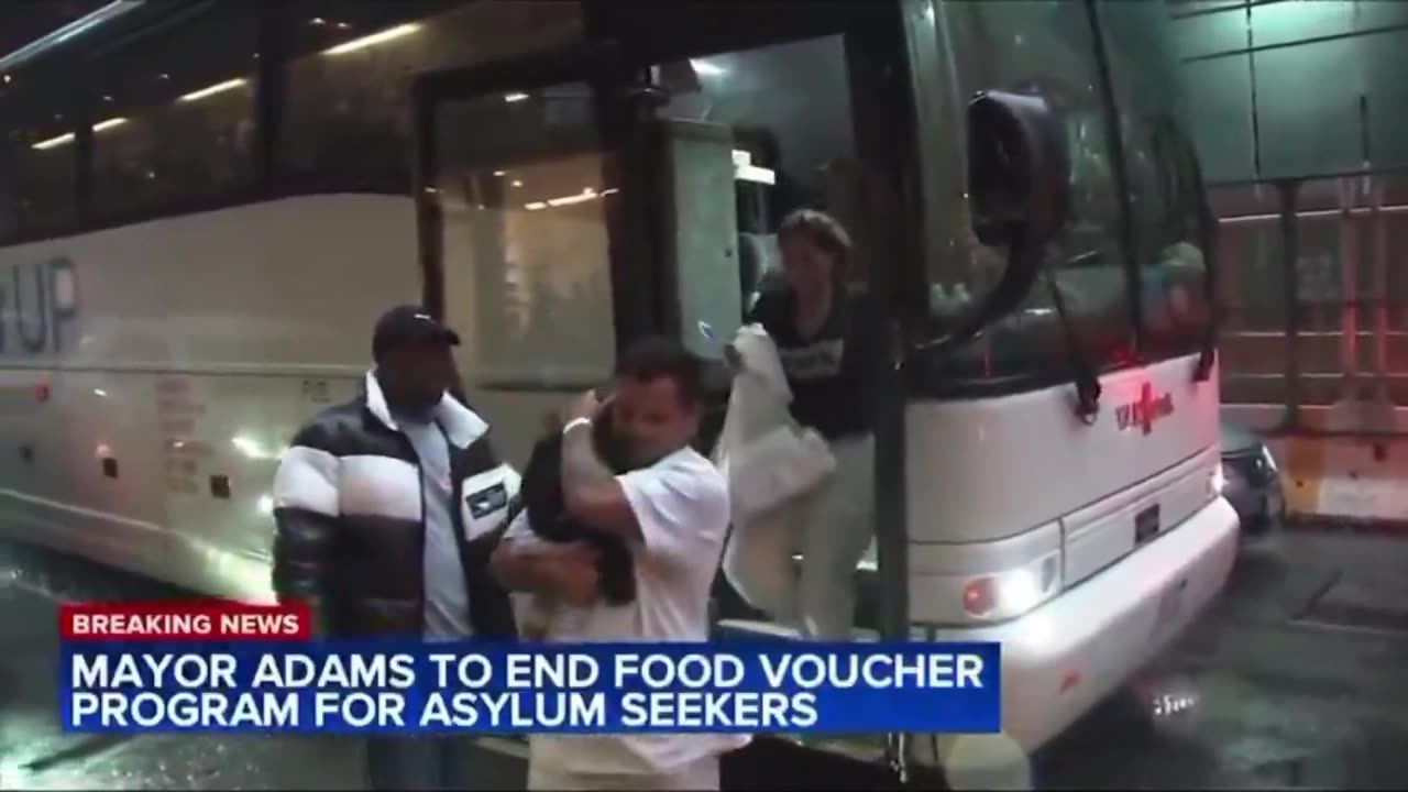 NYC Mayor Eric Adams just stopped free food for illegals after a call from Trump: