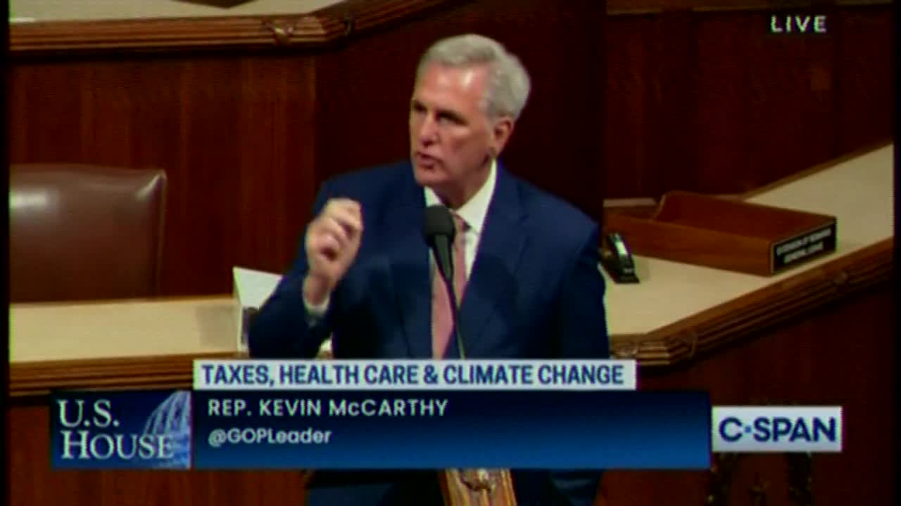 Kevin McCarthy: "Answer me this question. Is America better off today than they were two years ago?"