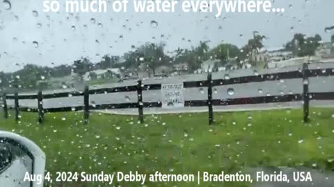 Aug. 4th, 2024 Sunday Tropical Storm Debby afternoon in Bradenton, FL USA