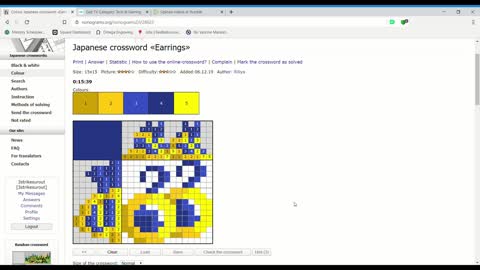 Nonograms - Earrings