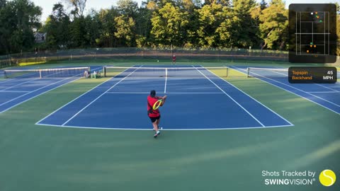 SwingVision Singles Practice 9/3/21