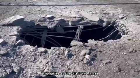 They hit straight away, right next to the ceiling. A pit with KamAZ!: the Russian occupier is impr