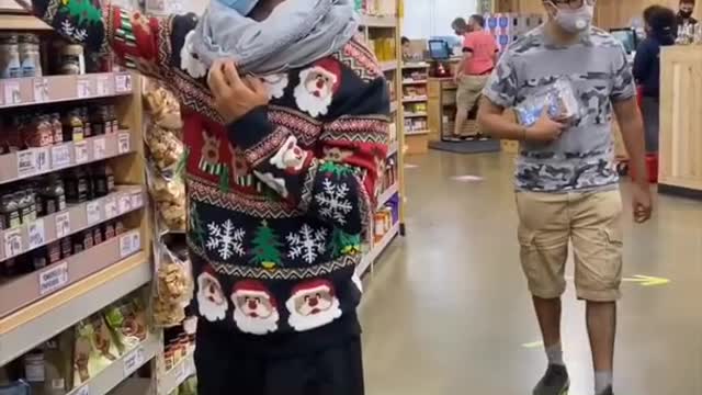 Wore my new mask to the grocery store