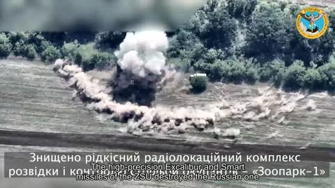 The high-precision Excalibur and Smart missiles of the ZSU destroyed the Russian reconnaissance rad