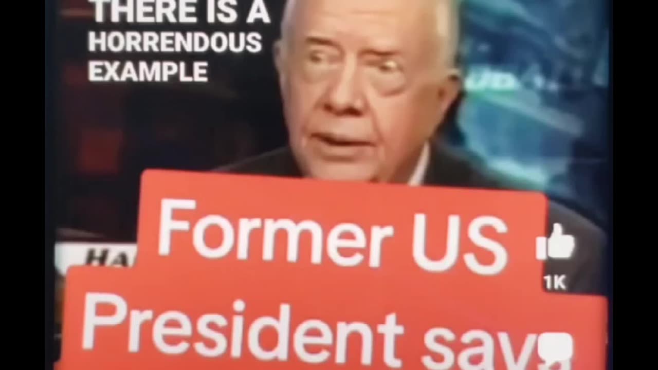Land belong to Palestine - President Jimmy Carter