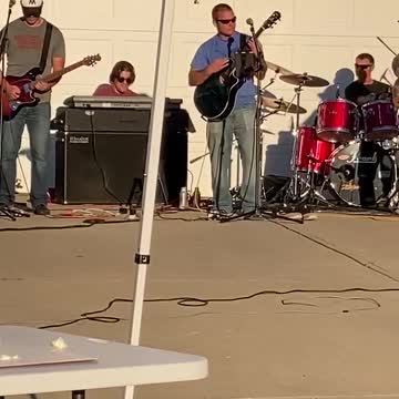 🎶Pole Riders (all firefighters) performance at the cul de sac