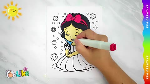 Princess, Snow White’s Coloring! Coloring Pages For Childrens. Enjoy!