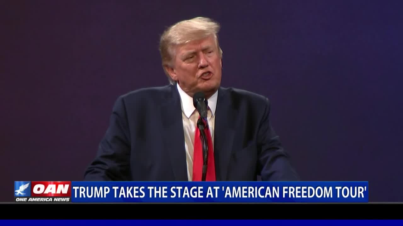 Donald J. Trump Takes the Stage at American Freedom Tour