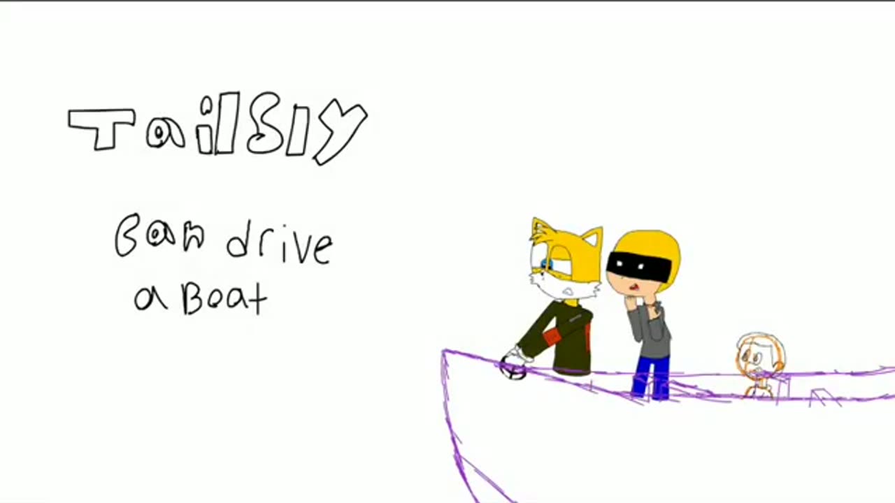 Tailsly can drive a boat-Tailsly animated undone (2021)