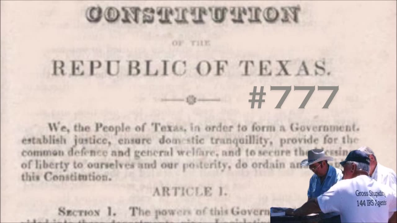 Republic of Texas? #777 - Bill Cooper