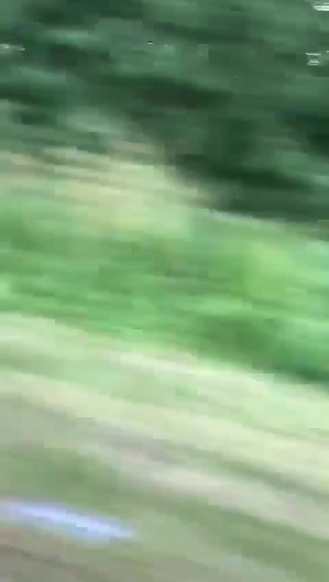 cyclist being pushed