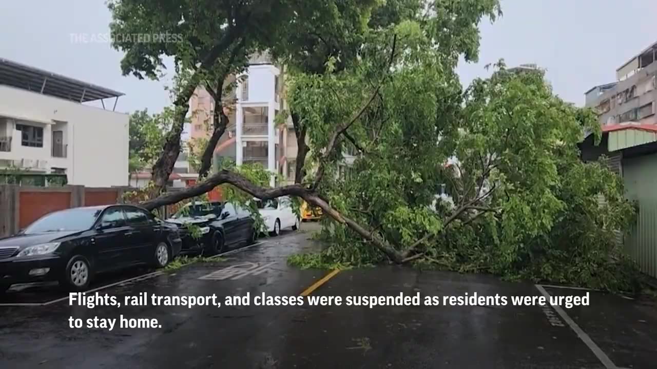 Taiwan at a standstill as Typhoon Haikui hits