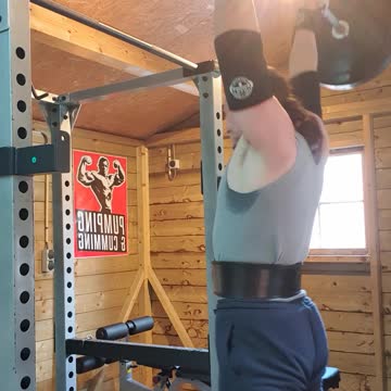 BONUS VIDEO! 🤟🏻 Back off Set: 55KGs x3 Overhead Press