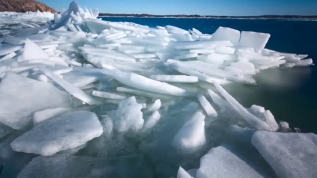 Cold Ice Winter Frozen River Beautiful Nature