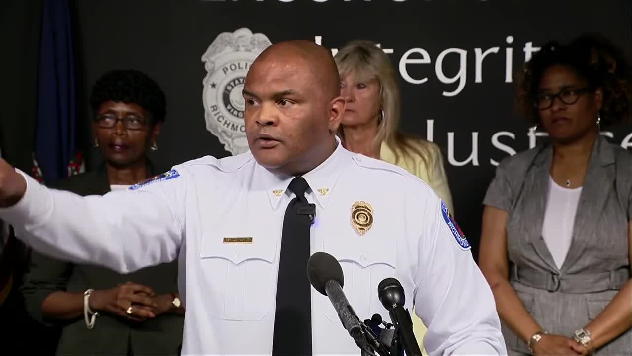 Richmond police chief holds a press conference addressing thwarted mass shooting