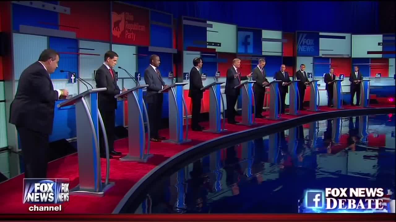 First Republican Primary Debate - Main Stage - August 6th, 2015 on Fox News