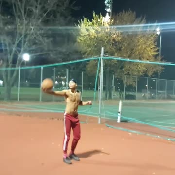 Boss man on the court hits fancy shot