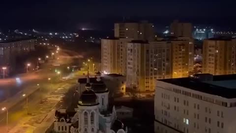 And this is how the sky looked over Kharkov an hour ago
