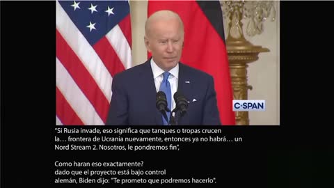 OIGAN A BIDEN: SI RUSIA INVADE UCRANIA LE PONDREMOS FIN AL NORDSTREAM - TERRORISMO MEDIO AMBIENTAL