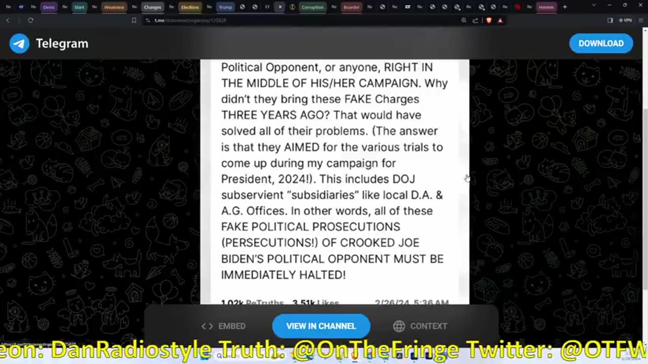 They No Longer Control the Narrative