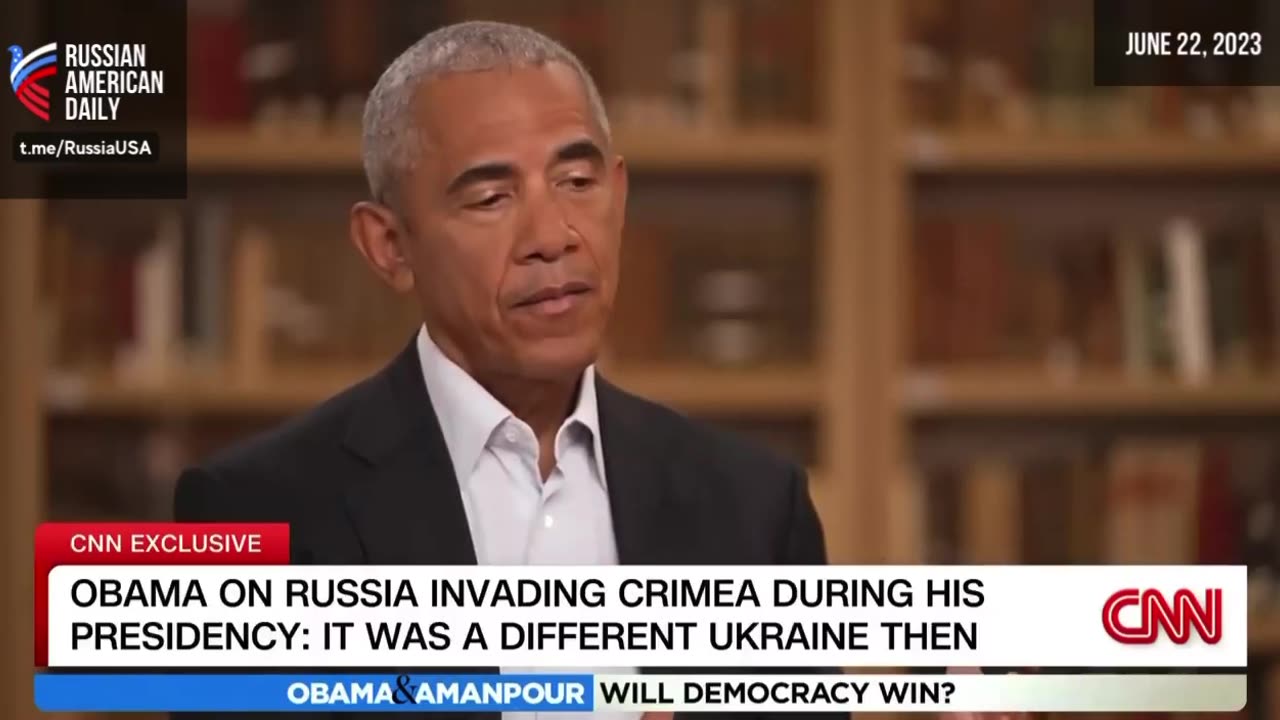 OBAMA ADMITS RUSSIA DID NOT INVADE CRIMEA