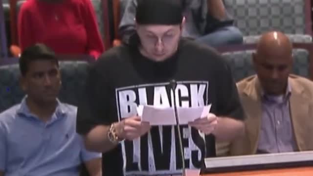 BLM activist Demands Reparations & George Floyd Bill For Schools at Frisco, TX City Council