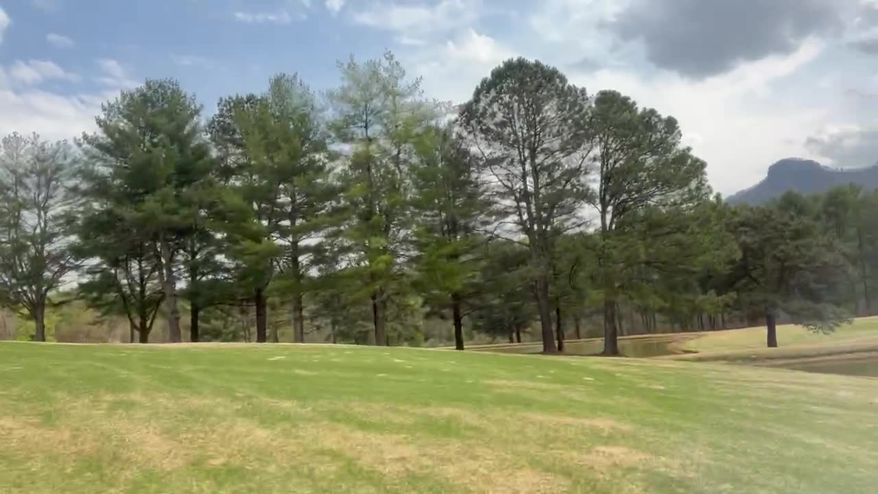 Golf at the base of Pilot Mtn reflecting on Gen 1&2 - Hiding Our Creator with certain words