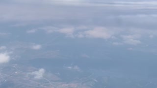 The clouds seen from the plane