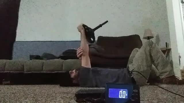 Laying arm extended plate reverse wrist curls 😄