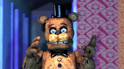 Is anyone hidden behind Freddy? 😲🐻 #FNAF