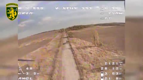 Drone guides of the 68th Separate Huntsman Brigade inflict damage on moving