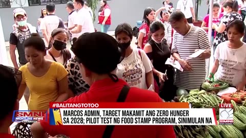 Marcos admin, target makamit ang zero hunger sa 2028