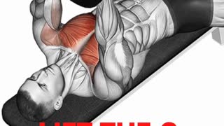 Stomach cruncher with dumbbell