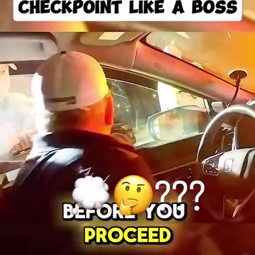 Man Handles DUI Checkpoint Like a boss