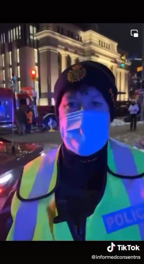 Ottowa The police are like bots - 5G and the Jab??