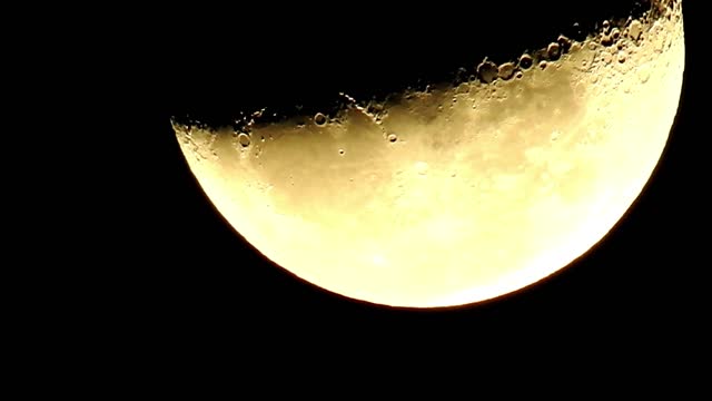 close up video of a moon