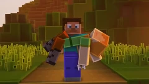 Minecraft When your Friend half is on Half a Heart