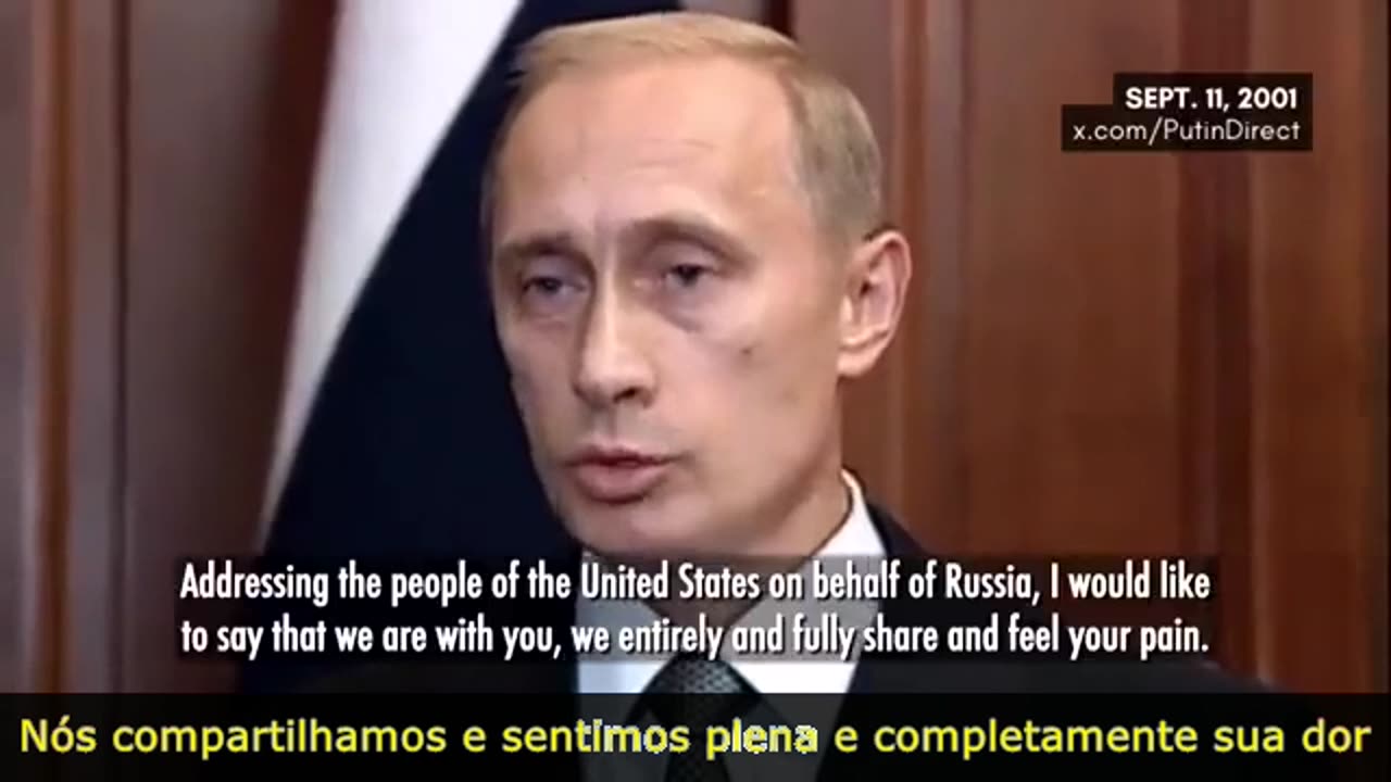 Discurso do Presidente Putin ao povo americano após os ataques terroristas de 11/09/01.