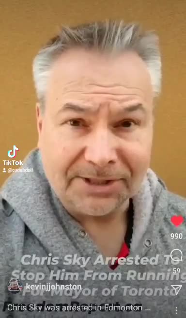 Chris Sky was arrested