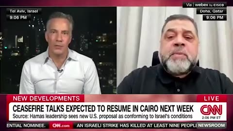 A top Hamas official abruptly ended a CNN interview