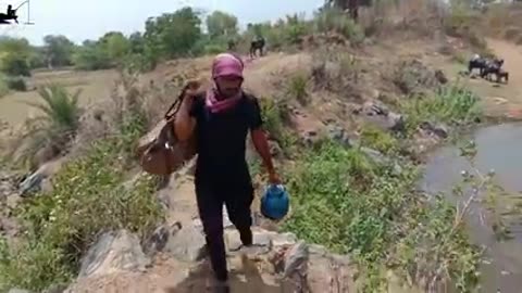 Fish hunting in Tamilnadu