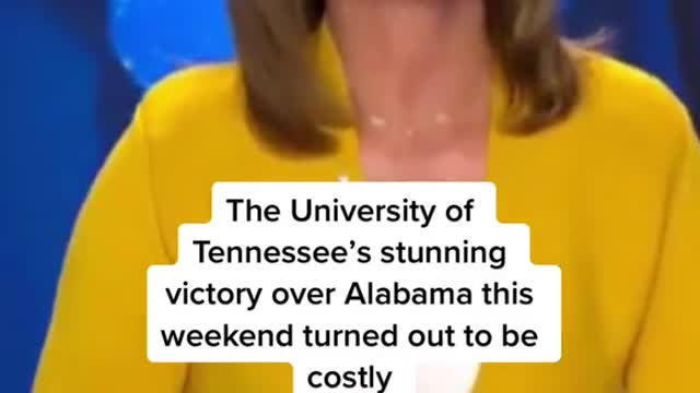 The University ofTennessee's stunningvictory over Alabama this weekend turned out to be costly